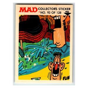 MAD Collector's Sticker No. 93 of 128 1983 E.C. Publications